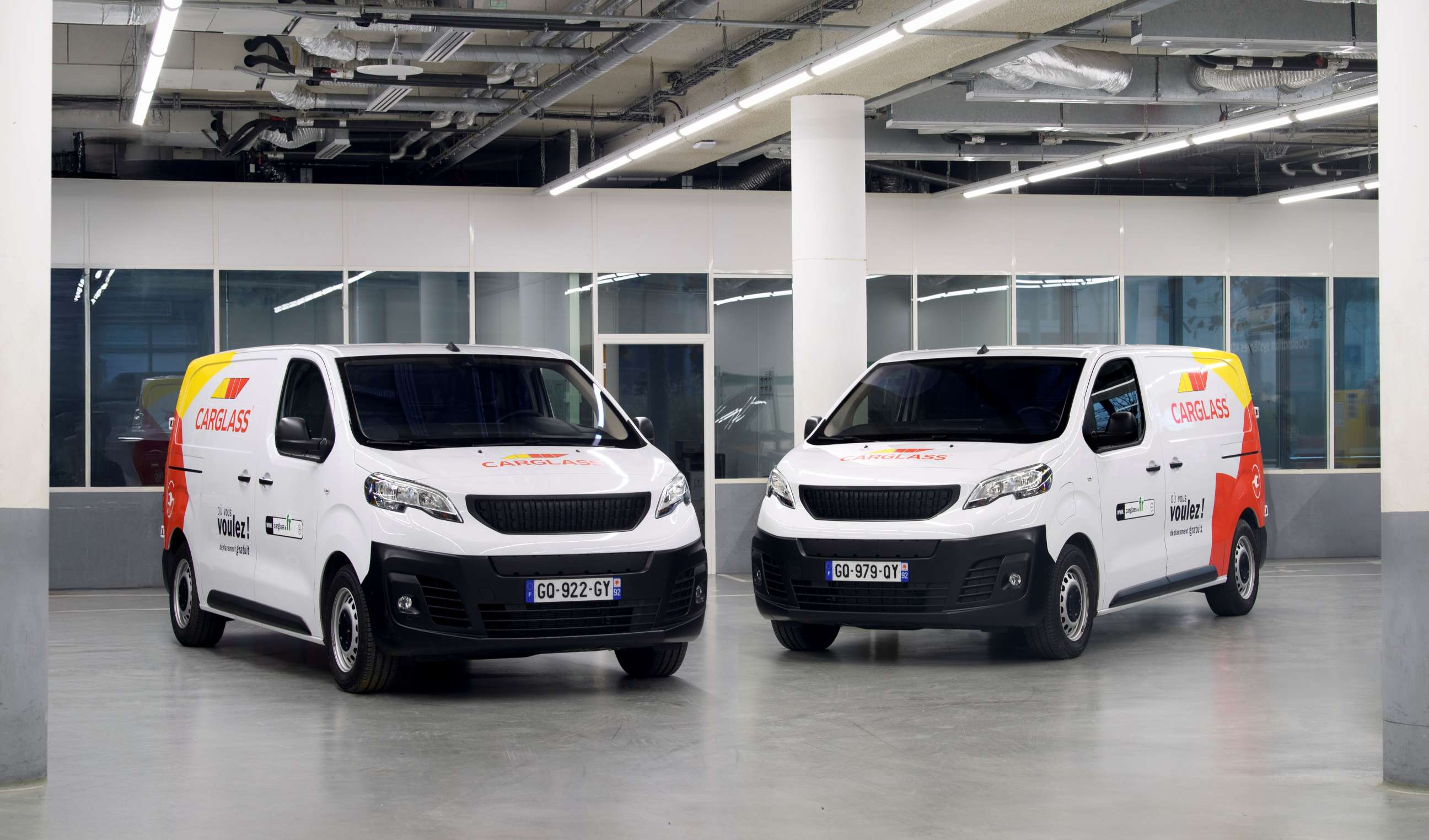 Two electric vehicles